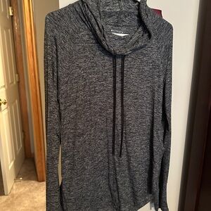 Athlete Dark Gray Hooded Long Sleeve Top Size M